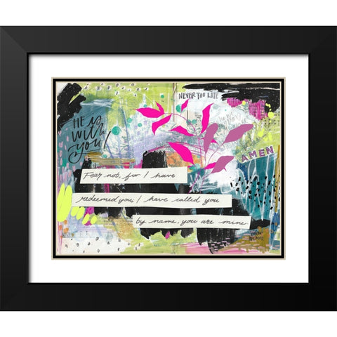 Amen Black Modern Wood Framed Art Print with Double Matting by Wieners, Valerie
