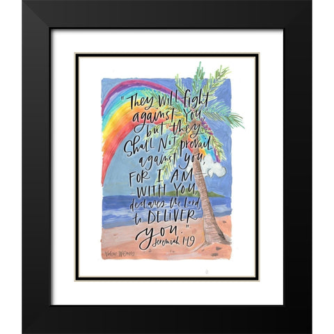 Deliver You Black Modern Wood Framed Art Print with Double Matting by Wieners, Valerie