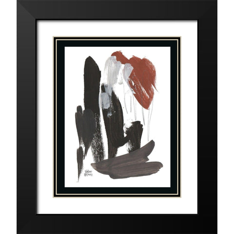 Noir Two Black Modern Wood Framed Art Print with Double Matting by Wieners, Valerie