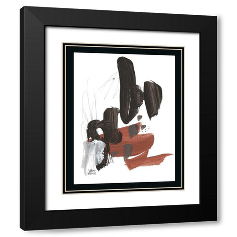 Noir Three Black Modern Wood Framed Art Print with Double Matting by Wieners, Valerie