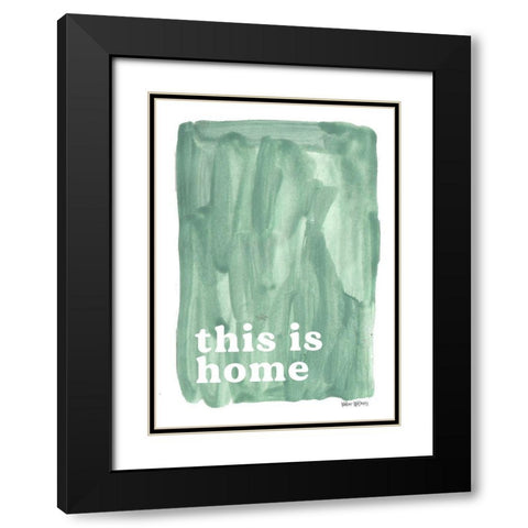 This is Home Black Modern Wood Framed Art Print with Double Matting by Wieners, Valerie