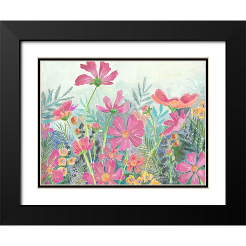 Cosmos Black Modern Wood Framed Art Print with Double Matting by Wieners, Valerie