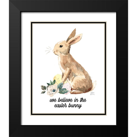 We Believe Black Modern Wood Framed Art Print with Double Matting by Wieners, Valerie
