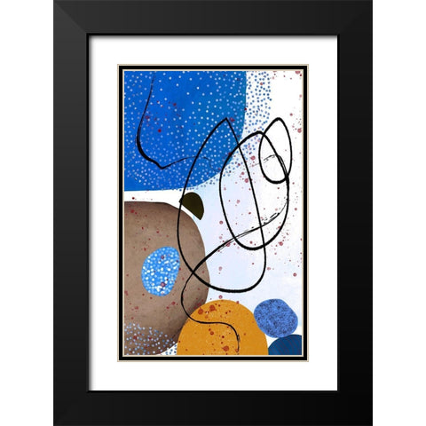 Cool Vibes Black Modern Wood Framed Art Print with Double Matting by Burney, Yvonne Coleman