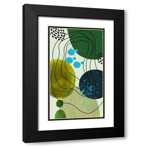 Spring Peeking Through Black Modern Wood Framed Art Print with Double Matting by Burney, Yvonne Coleman
