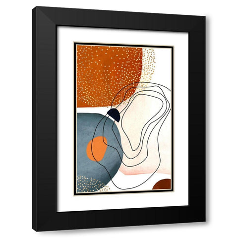 Trailblazer Black Modern Wood Framed Art Print with Double Matting by Burney, Yvonne Coleman