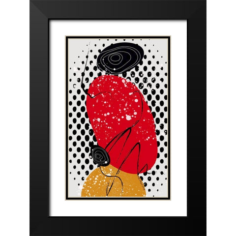 Spicy Black Modern Wood Framed Art Print with Double Matting by Burney, Yvonne Coleman