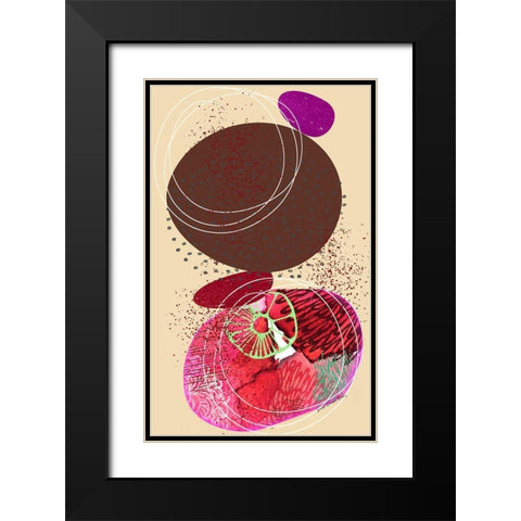 Gotcha Black Modern Wood Framed Art Print with Double Matting by Burney, Yvonne Coleman