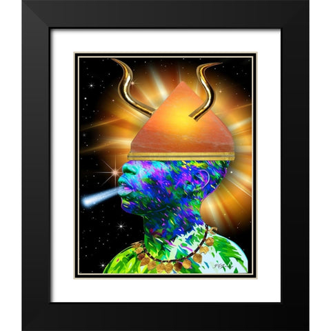 In Living Color Black Modern Wood Framed Art Print with Double Matting by Burney, Yvonne Coleman