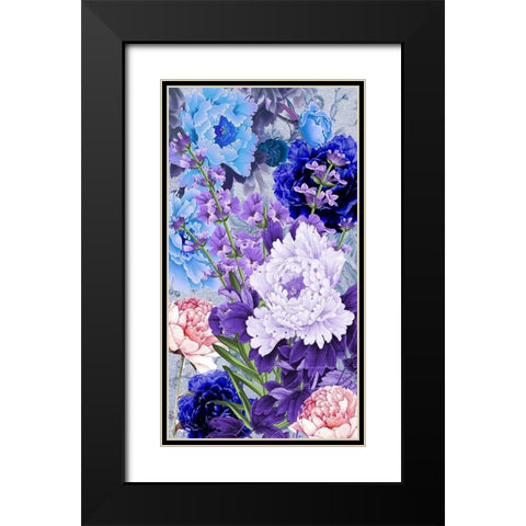 Purpliscious Addition Black Modern Wood Framed Art Print with Double Matting by Burney, Yvonne Coleman