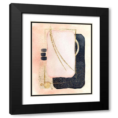 Powered Sugar Black Modern Wood Framed Art Print with Double Matting by Burney, Yvonne Coleman