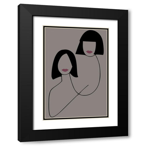 Glambition Black Modern Wood Framed Art Print with Double Matting by Burney, Yvonne Coleman