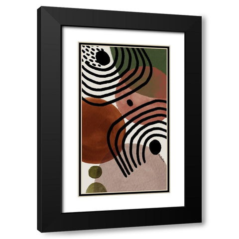 Soul Searcher II Black Modern Wood Framed Art Print with Double Matting by Burney, Yvonne Coleman