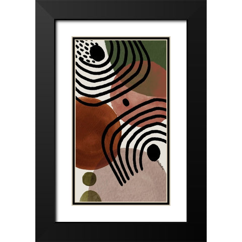 Soul Searcher II Black Modern Wood Framed Art Print with Double Matting by Burney, Yvonne Coleman