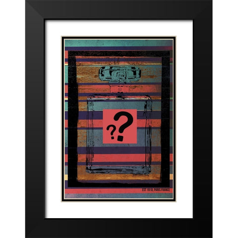 Perfume Black Modern Wood Framed Art Print with Double Matting by Burney, Yvonne Coleman