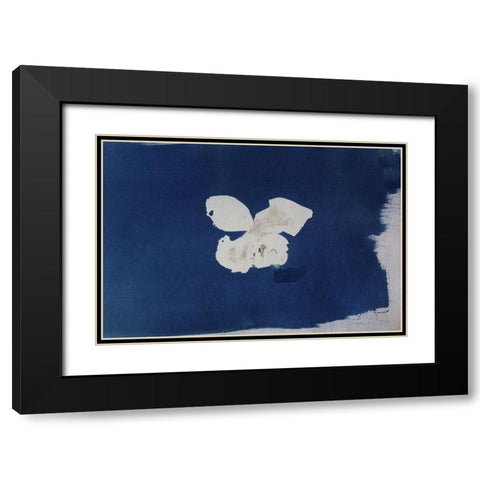 Blue IV Black Modern Wood Framed Art Print with Double Matting by Yellow Cafe