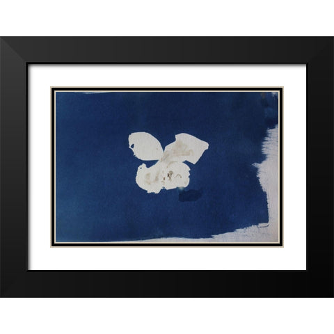 Blue IV Black Modern Wood Framed Art Print with Double Matting by Yellow Cafe