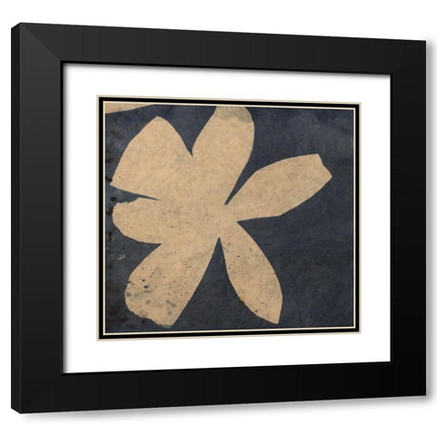 Blue 37 Black Modern Wood Framed Art Print with Double Matting by Yellow Cafe