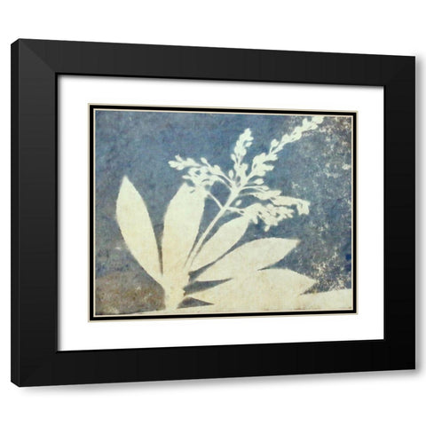 Blue 32 Black Modern Wood Framed Art Print with Double Matting by Yellow Cafe