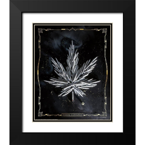 Carpe Cannabis Black Modern Wood Framed Art Print with Double Matting by Yellow Cafe