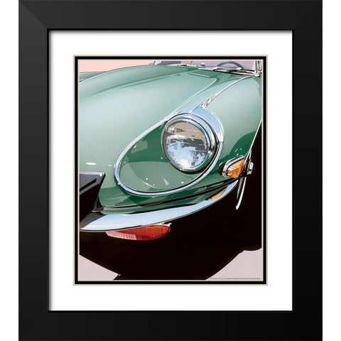 Headlight Black Modern Wood Framed Art Print with Double Matting by Yellow Cafe