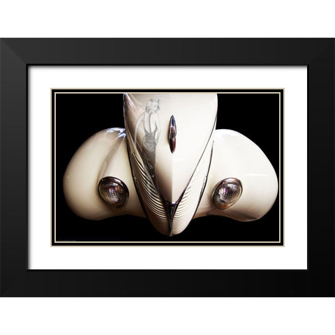 Marilyns Reflection Black Modern Wood Framed Art Print with Double Matting by Yellow Cafe