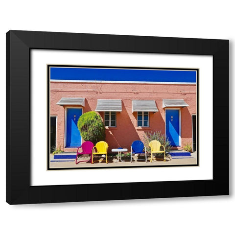 Curb Appeal Black Modern Wood Framed Art Print with Double Matting by Yellow Cafe