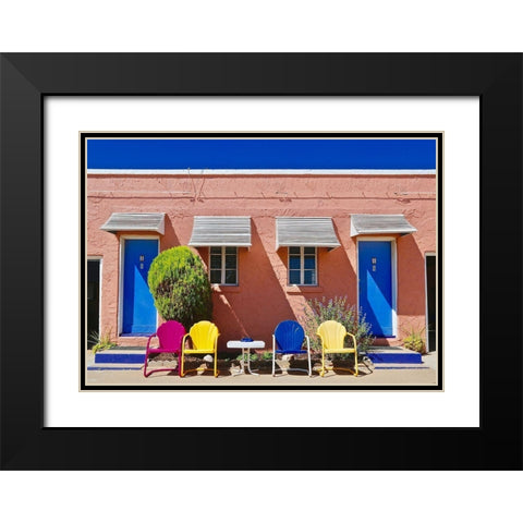 Curb Appeal Black Modern Wood Framed Art Print with Double Matting by Yellow Cafe
