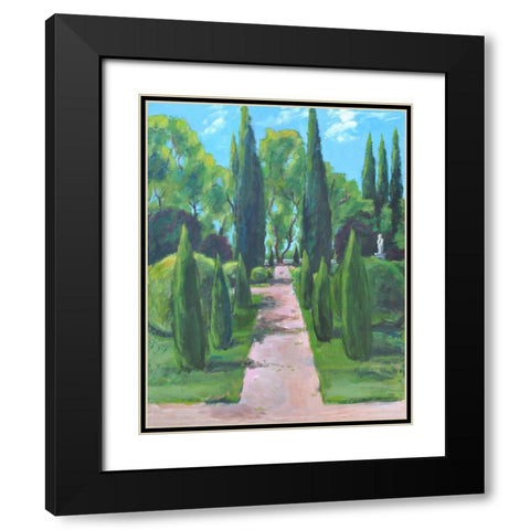 Lake Gardens Black Modern Wood Framed Art Print with Double Matting by Yellow Cafe