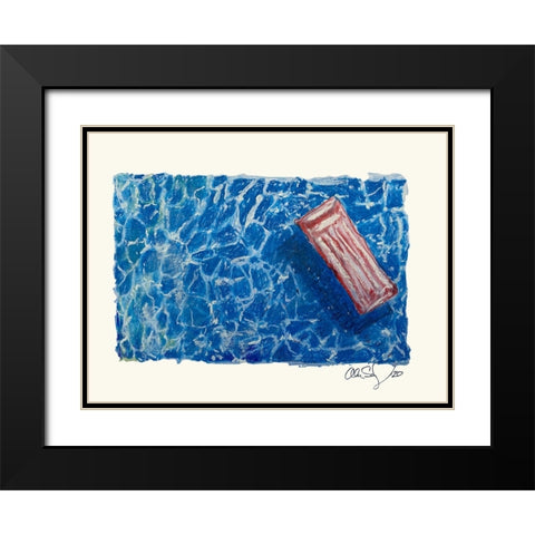 Lazy Day Black Modern Wood Framed Art Print with Double Matting by Yellow Cafe