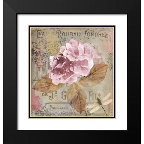 Jardin Rouge II Black Modern Wood Framed Art Print with Double Matting by Sommers, Mindy