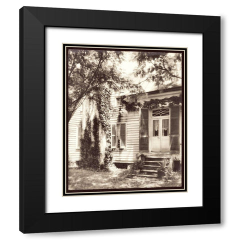 Moss Covered House Black Modern Wood Framed Art Print with Double Matting by Sommers, Mindy