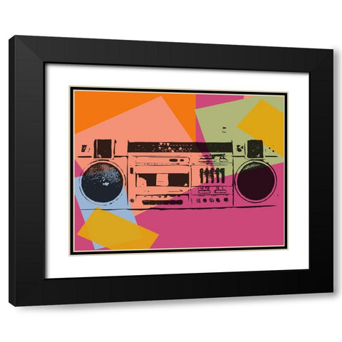 Boom Boom Black Modern Wood Framed Art Print with Double Matting by Sommers, Mindy