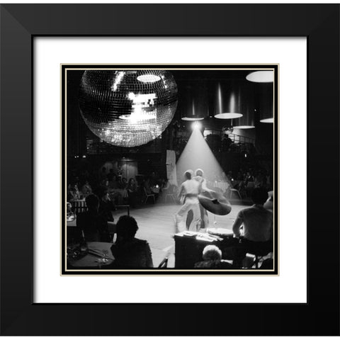 Disco Black Modern Wood Framed Art Print with Double Matting by Sommers, Mindy