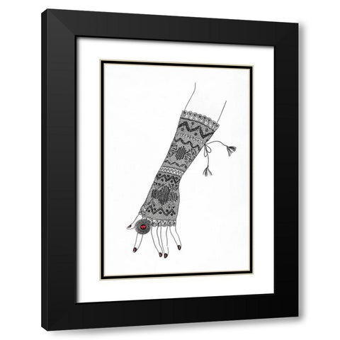 Glowup  Black Modern Wood Framed Art Print with Double Matting by Sommers, Mindy