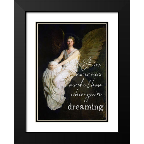 Dreaming Black Modern Wood Framed Art Print with Double Matting by Sommers, Mindy
