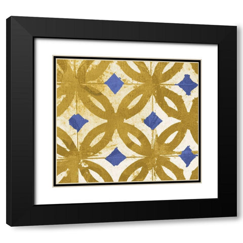 Abigail Geometric Black Modern Wood Framed Art Print with Double Matting by Sommers, Mindy