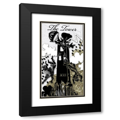 The Tower Black Modern Wood Framed Art Print with Double Matting by Sommers, Mindy