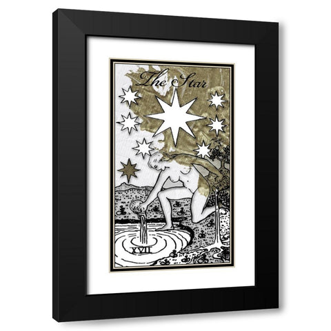 The Star Black Modern Wood Framed Art Print with Double Matting by Sommers, Mindy
