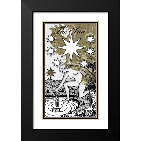 The Star Black Modern Wood Framed Art Print with Double Matting by Sommers, Mindy