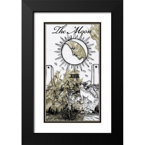 The Moon Black Modern Wood Framed Art Print with Double Matting by Sommers, Mindy