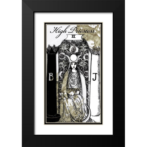 The High Priestess Black Modern Wood Framed Art Print with Double Matting by Sommers, Mindy