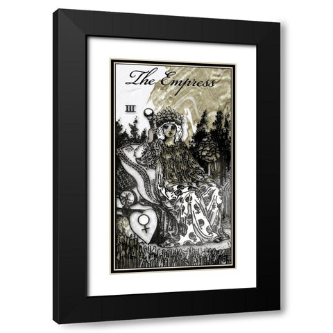 The Empress Black Modern Wood Framed Art Print with Double Matting by Sommers, Mindy