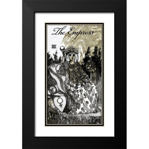 The Empress Black Modern Wood Framed Art Print with Double Matting by Sommers, Mindy