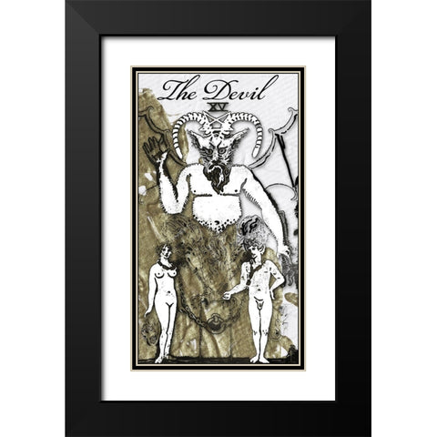 The Devil Black Modern Wood Framed Art Print with Double Matting by Sommers, Mindy