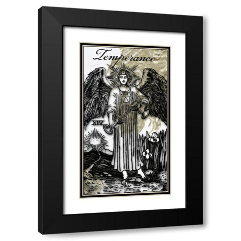 Temperance Black Modern Wood Framed Art Print with Double Matting by Sommers, Mindy
