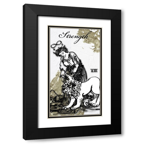 Strength Black Modern Wood Framed Art Print with Double Matting by Sommers, Mindy