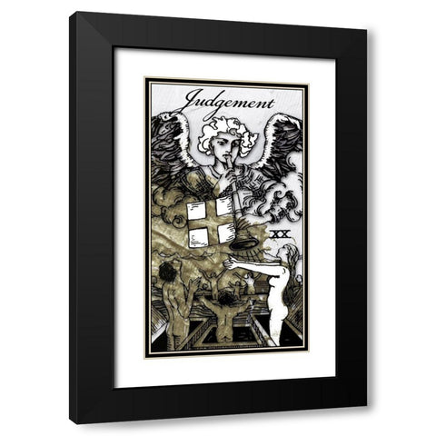 Judgment Black Modern Wood Framed Art Print with Double Matting by Sommers, Mindy