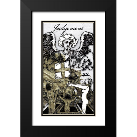 Judgment Black Modern Wood Framed Art Print with Double Matting by Sommers, Mindy