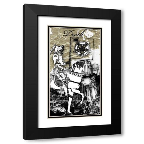 Death Black Modern Wood Framed Art Print with Double Matting by Sommers, Mindy